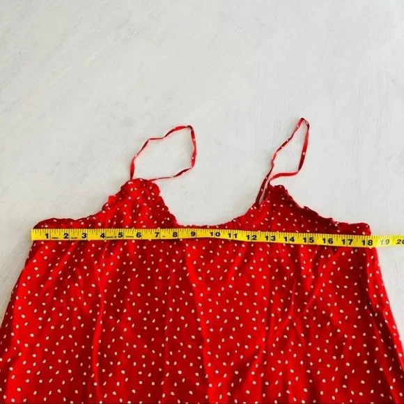 Anthropologie Seen Worn Kept Polka Dot Slip Dress - Picture 11 of 12